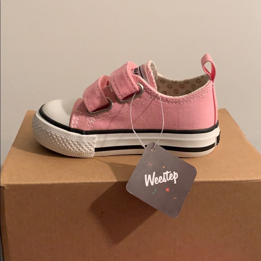 Pink sneakers